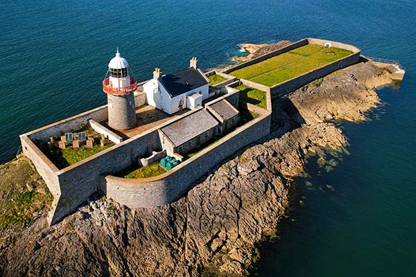 Aerial view of Fenit Lighthouse, Co Kerry