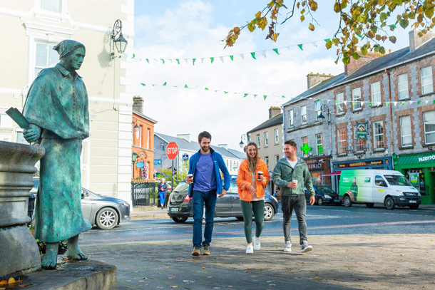 Friends walking in Newcastle-West, Co-Limerick