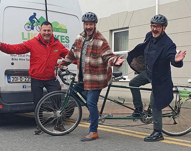 Like Bikes Andy with Two Cyclists
