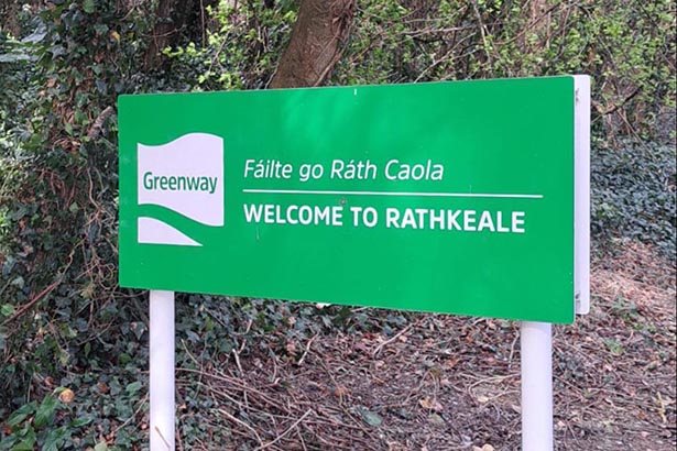 Rathkeale, Limerick Greenway signpost