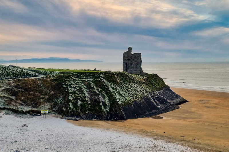 Ballybunion Beach and Castle, Co. Kerry